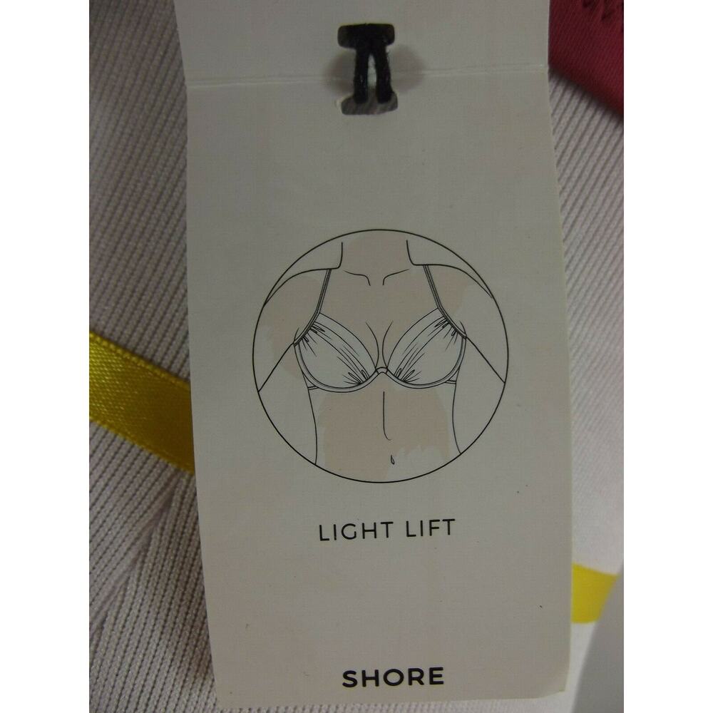 NWT SHADE & SHORE Rose Pink Lightly Lined PUSH UP BIKINI TOP 34B - Picture 8 of 8